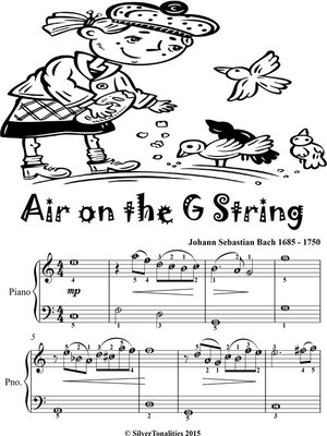 cover image of Air on the G String Easiest Piano Sheet Music Tadpole Edition
